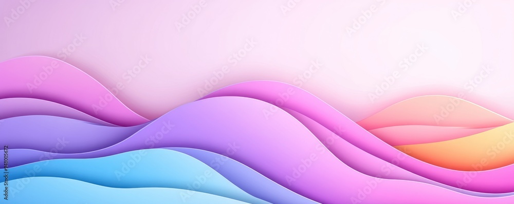 Serene Abstract Waves in Pastel Hues for a Tranquil Artistic Background Serene Abstract Waves in Pastel Hues for a Tranquil Artistic Background