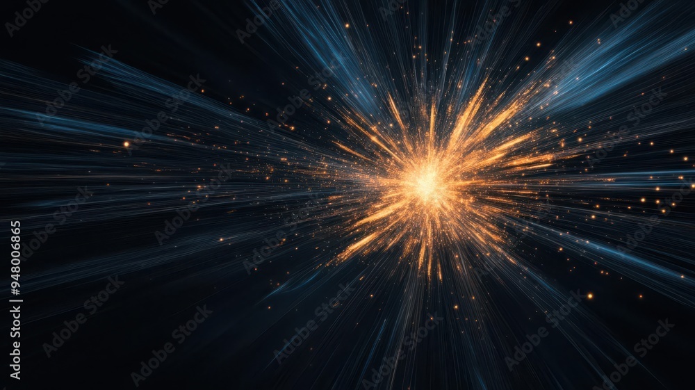 Naklejka premium Generate sharp speed lines in a dynamic explosion pattern