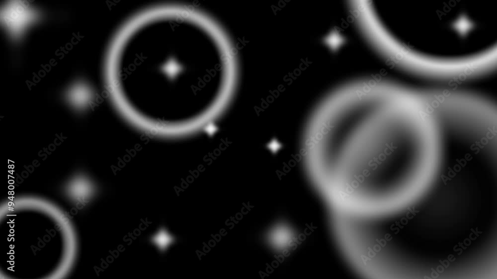 The circle background is floating bubbles.