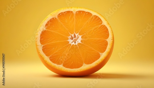 Orange Slice Citrus Fruit Juice Vegetables Food Isolated Background Graphic Design