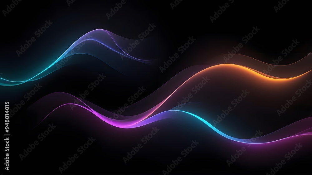 abstract vibrant neon gradient with bright and glow waves in motion design on black background, digital background for web banner, ads, post, presentation concept, template, copy space abstract vibrant neon gradient with bright and glow waves in motion design on black background, digital background for web banner, ads, post, presentation concept, template, copy space
