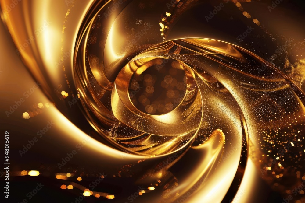Abstract Gold Swirl - Holiday / Christmas Background Digitally generated image, perfectly usable as a background for topics like Christmas, holiday, wealth, luxury, quality or awards. Abstract Gold Swirl - Holiday / Christmas Background Digitally generated image, perfectly usable as a background for topics like Christmas, holiday, wealth, luxury, quality or awards.