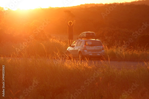 por do sol no jardim de maytrea, chapada dos veadeiros, goiás