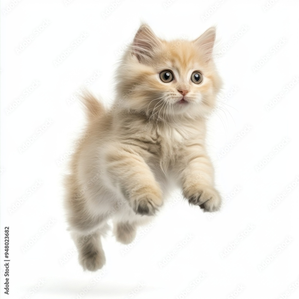 Cat kitten in motion pose transparent background Cat kitten in motion pose transparent background