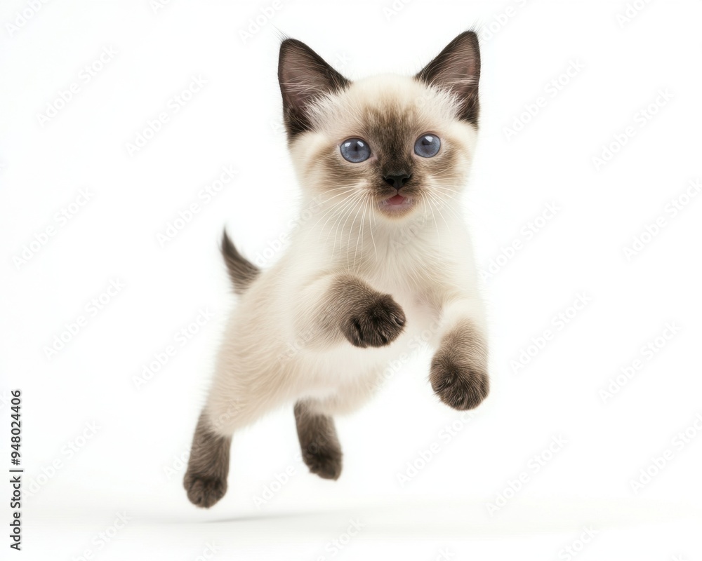 Cat kitten in motion pose transparent background Cat kitten in motion pose transparent background