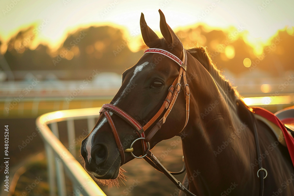 Obraz premium Generative AI photo image of person who ride horse, equestrian professional sport profession