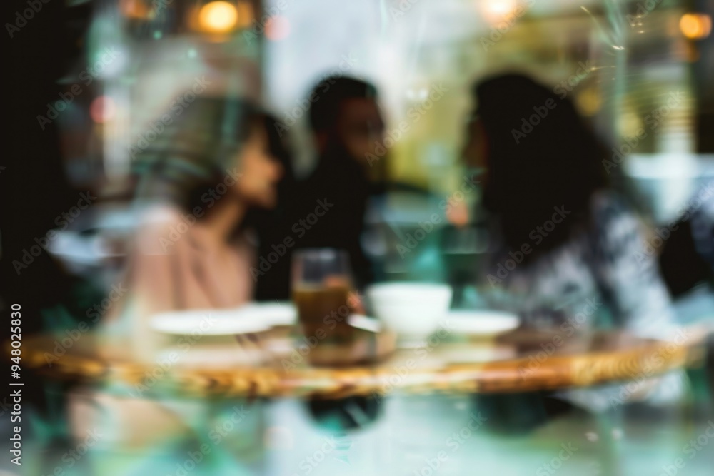 Blurry picture of two people at a restaurant Blurry picture of two people having coffee at a restaurant - focus on foreground concepts Blurry picture of two people at a restaurant Blurry picture of two people having coffee at a restaurant - focus on foreground concepts