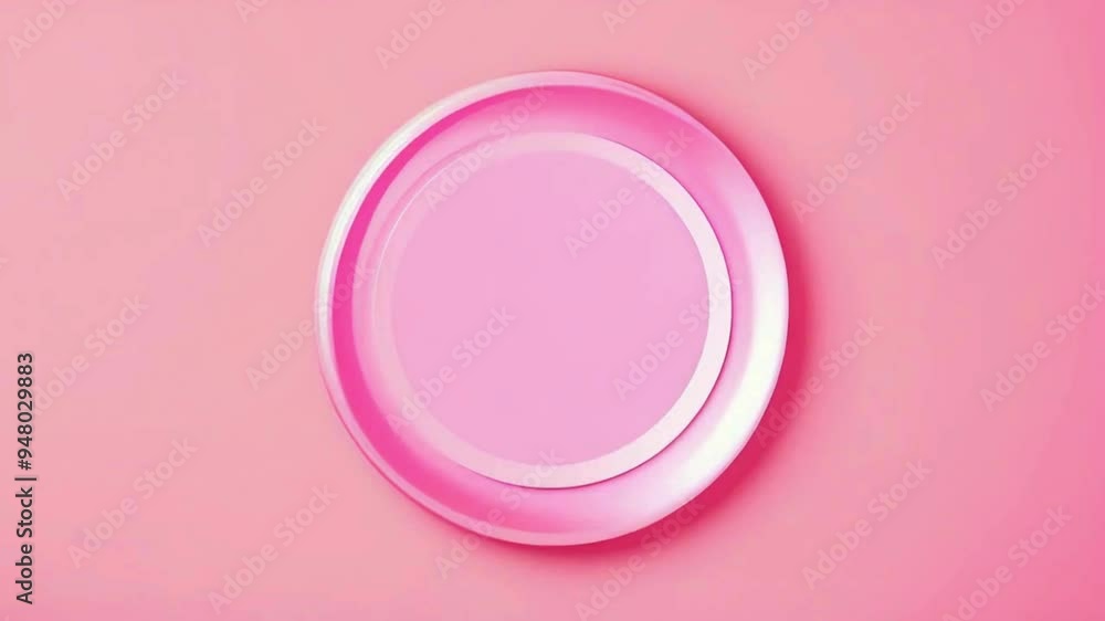 plate on a pink background plate on a pink background
