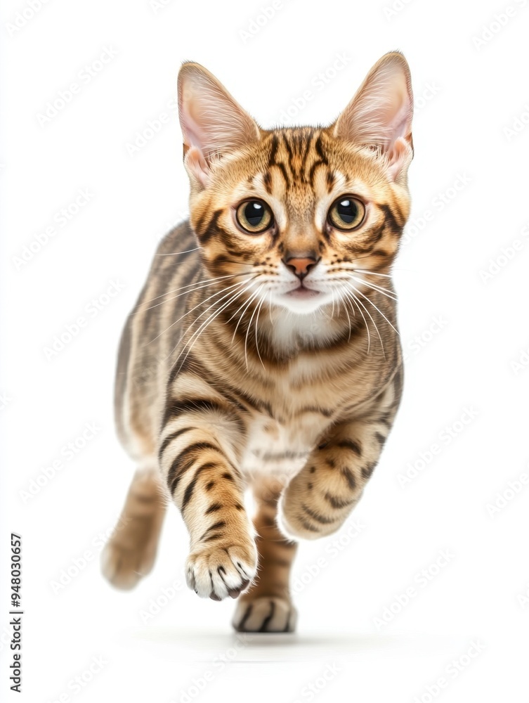 Cat kitten in motion pose transparent background Cat kitten in motion pose transparent background