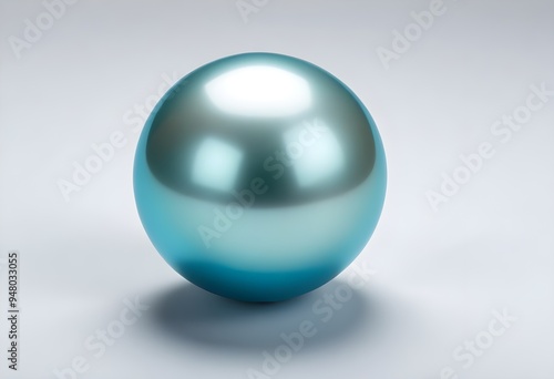 Pearl Perlmut Sphere Ball Round Object Iridescent Isolated Luxury Background