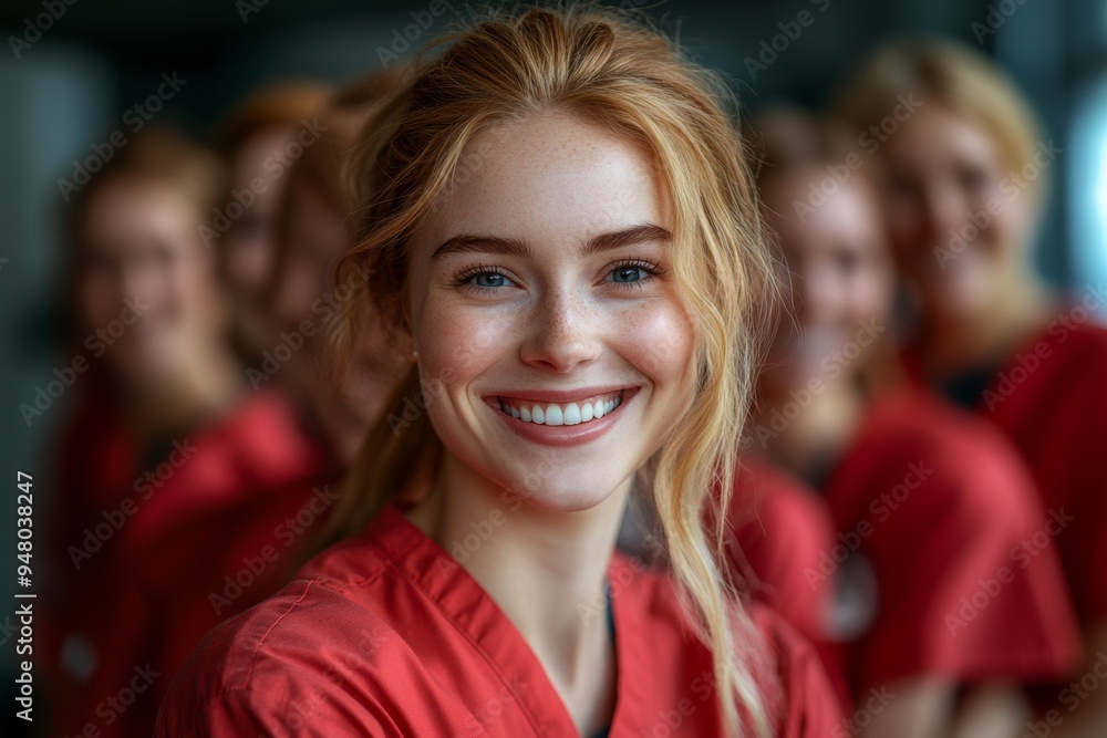 Obraz premium A group of nurses. Generative AI