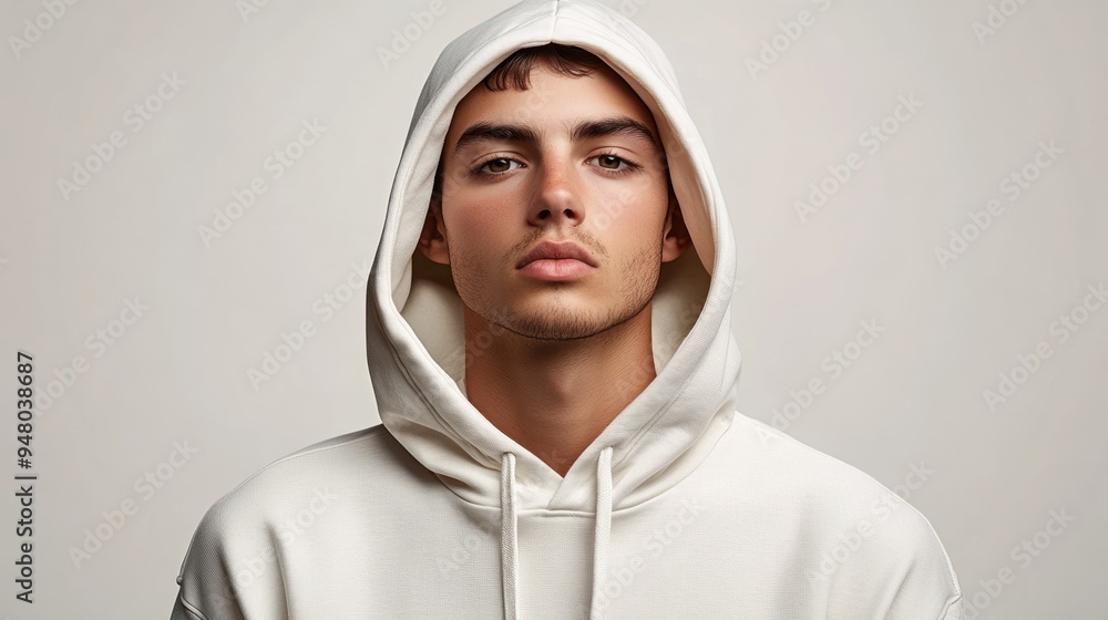 Portrait of a Young Man in a Hoodie Portrait of a Young Man in a Hoodie