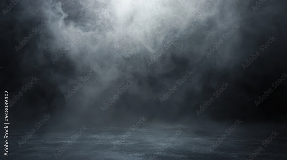 Abstract Foggy Background with Dark Floor Abstract Foggy Background with Dark Floor