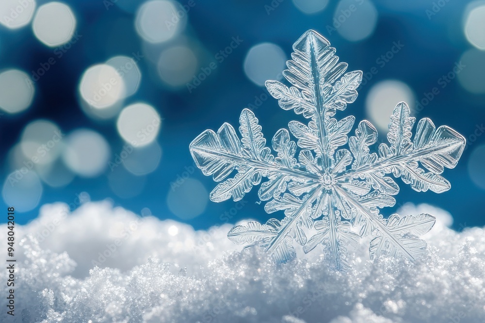 雪の結晶のアップと雪の背景(冬・12月・クリスマス・雪遊び) 雪の結晶のアップと雪の背景(冬・12月・クリスマス・雪遊び)
