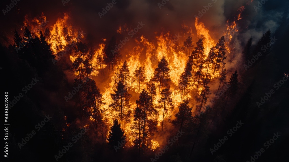 incredible photo of the forest after a big forest fire. black burnt trees. top view. incredible photo of the forest after a big forest fire. black burnt trees. top view.