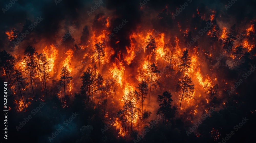 incredible photo of the forest after a big forest fire. black burnt trees. top view. incredible photo of the forest after a big forest fire. black burnt trees. top view.