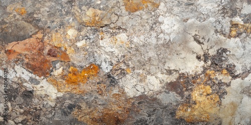 Intricate textures of a weathered stone surface in an outdoor setting during daylight hours