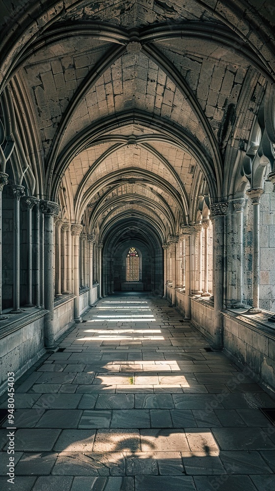 Stone Archway Corridor: A Glimpse into History Stone Archway Corridor: A Glimpse into History