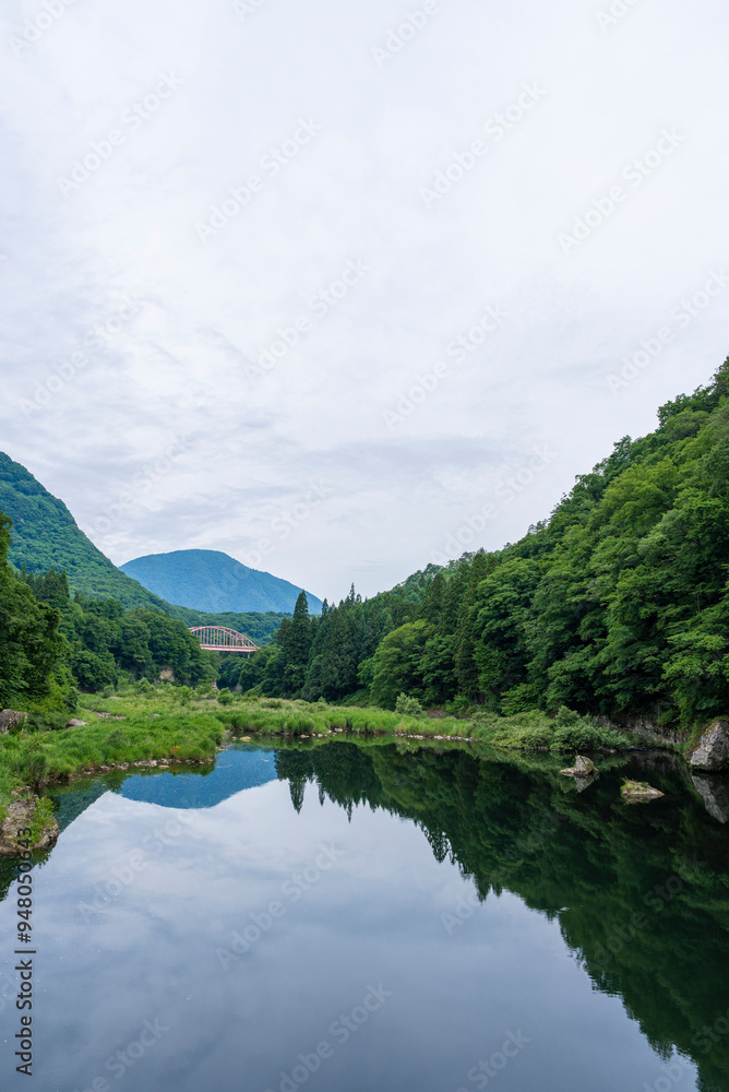 【縦写真】塔のへつりの風景 【縦写真】塔のへつりの風景
