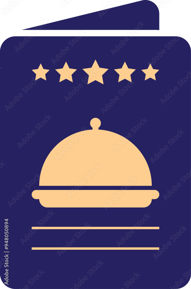 Menu icon. Menu for the restaurant. Menu book sign. Food menu card icon. Booklet, restaurant concept. Vector illustration