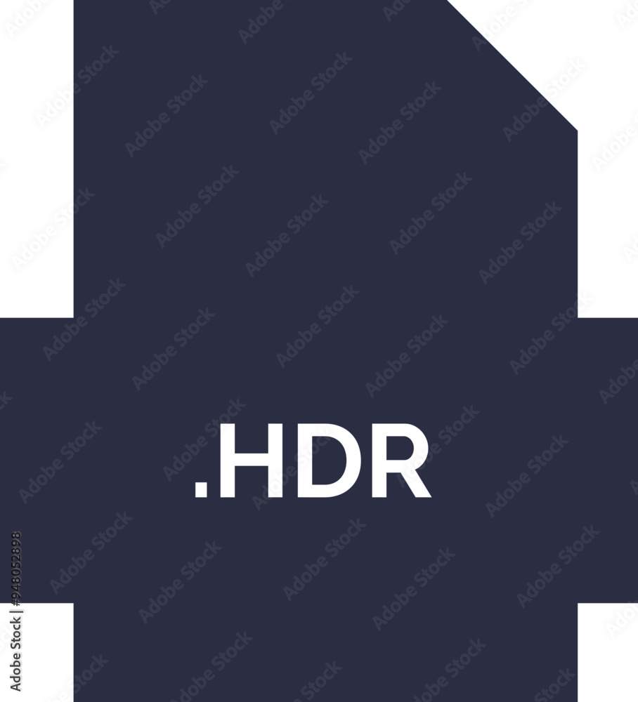 HDR File extension icon fill crisp corners with symbol HDR File extension icon fill crisp corners with symbol