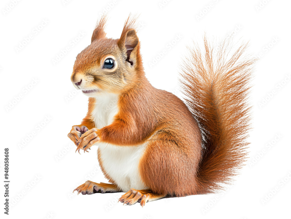 a squirrel with a fluffy tail a squirrel with a fluffy tail