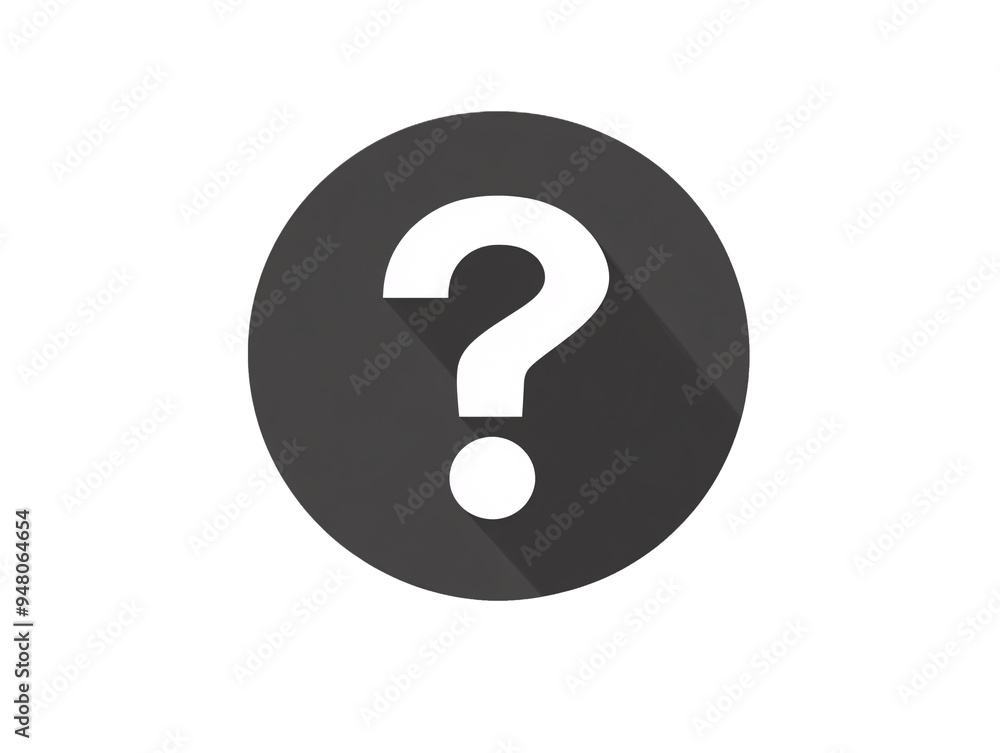 a black circle with a white question mark on it a black circle with a white question mark on it