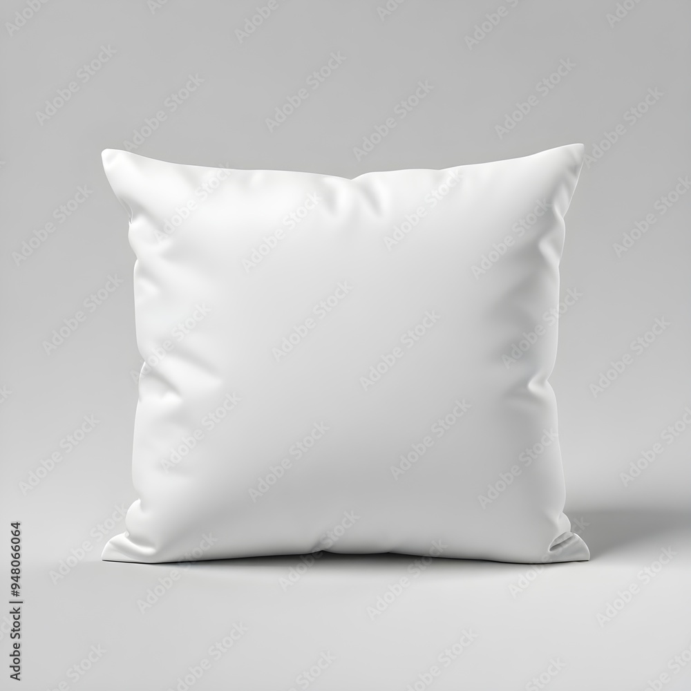 White Pillow Mockup Isolated Product Design Illustration Soft Frame Sleep Hotel Background White Pillow Mockup Isolated Product Design Illustration Soft Frame Sleep Hotel Background