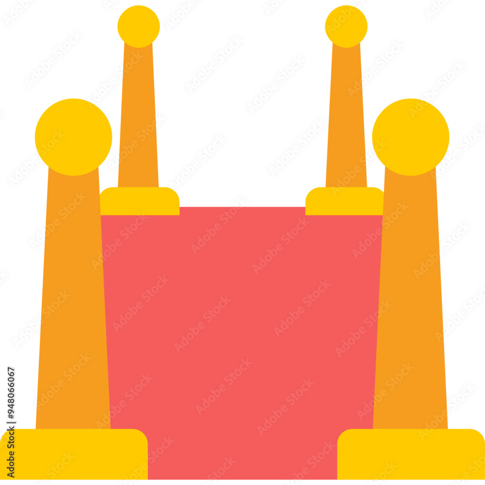 Red Carpet vector icon in flat style Red Carpet vector icon in flat style