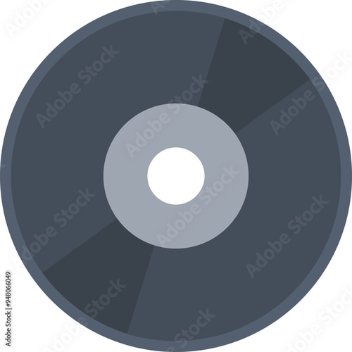Cd vector icon in flat style 