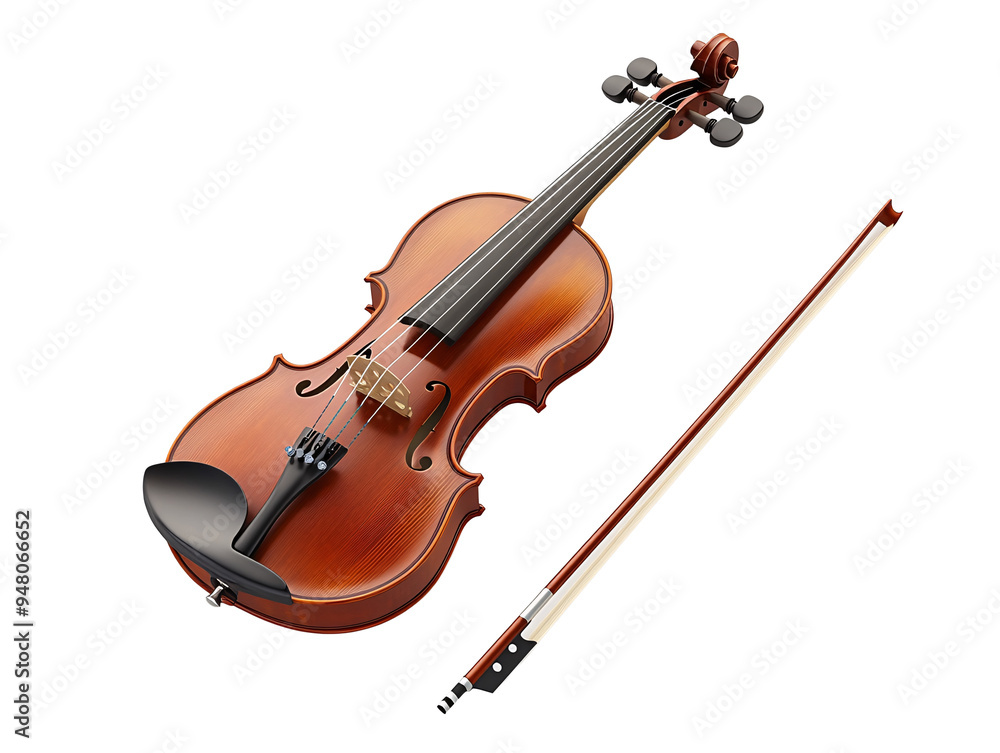 Fototapeta premium a violin and a bow