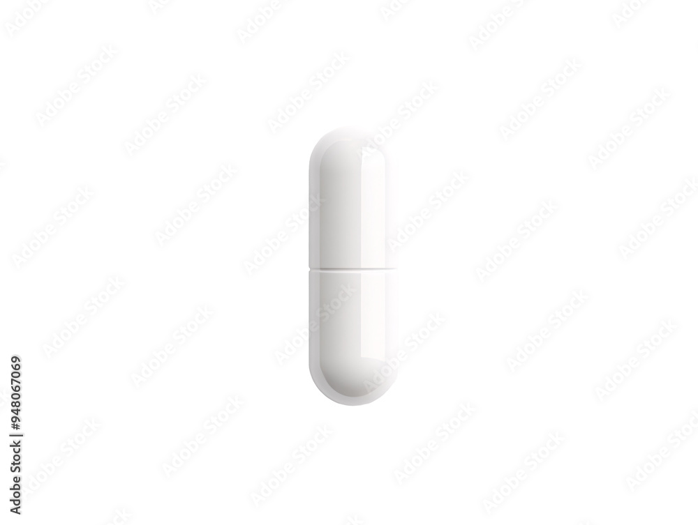 a white pill on a white surface a white pill on a white surface