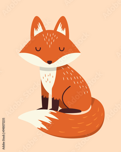 Cute Vector Fox Cub
