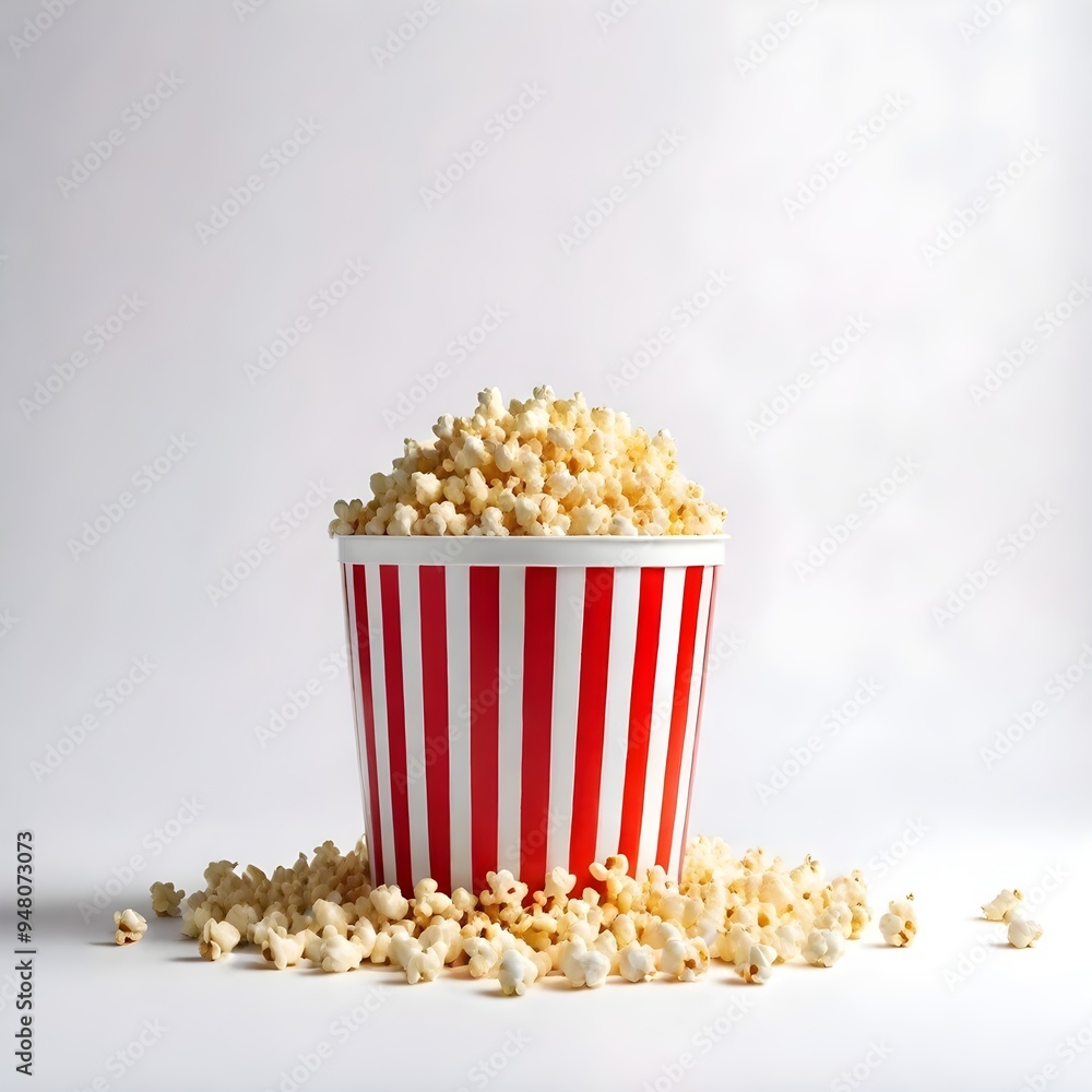 Popcorn Bucket Cinema Food Illustration Sweet Candy Butter Movie Background Popcorn Bucket Cinema Food Illustration Sweet Candy Butter Movie Background