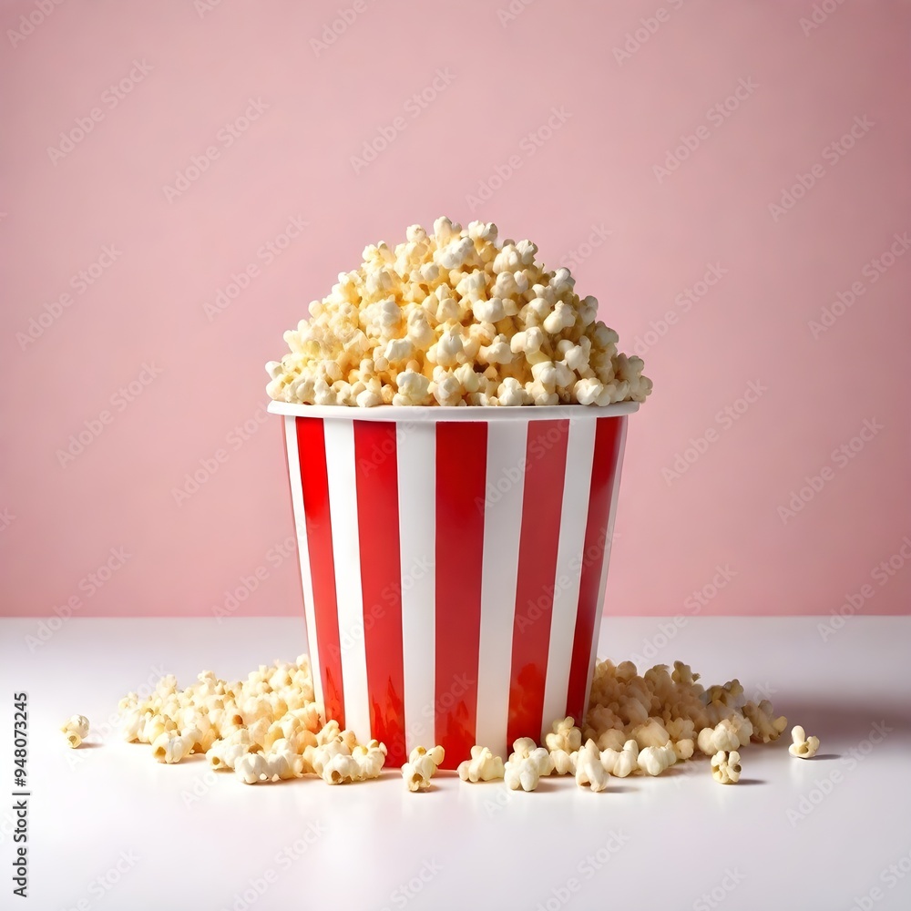 Popcorn Bucket Cinema Food Illustration Sweet Candy Butter Movie Background Popcorn Bucket Cinema Food Illustration Sweet Candy Butter Movie Background