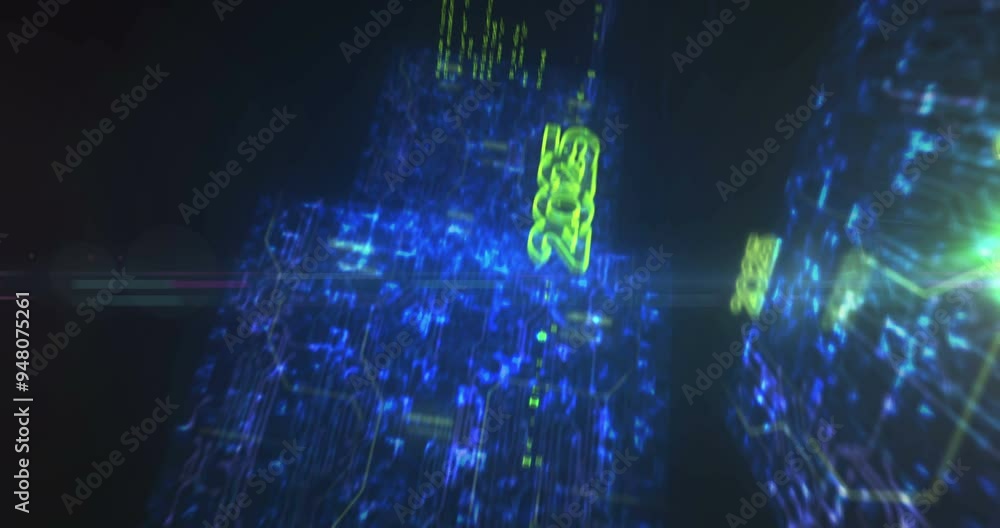 2025 year futuristic new neon symbol abstract cyber concept. Digital technology background seamless and loopable dynamic 3d animation. 2025 year futuristic new neon symbol abstract cyber concept. Digital technology background seamless and loopable dynamic 3d animation.