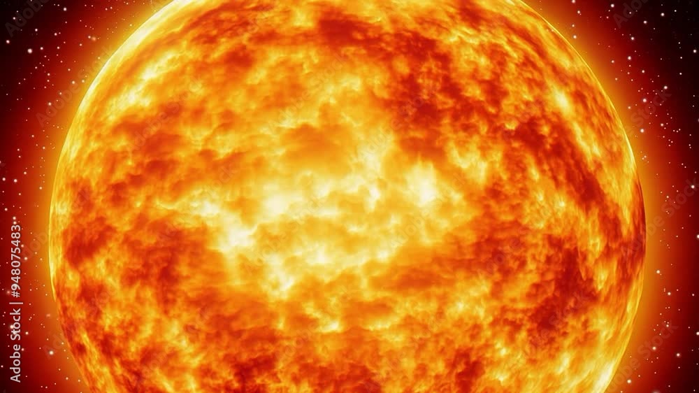 Close up of a hot yellow solar surface in space before a coronal mass ejection. Close up of a hot yellow solar surface in space before a coronal mass ejection.