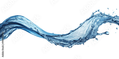 Water splash ,isolated on transparent png background