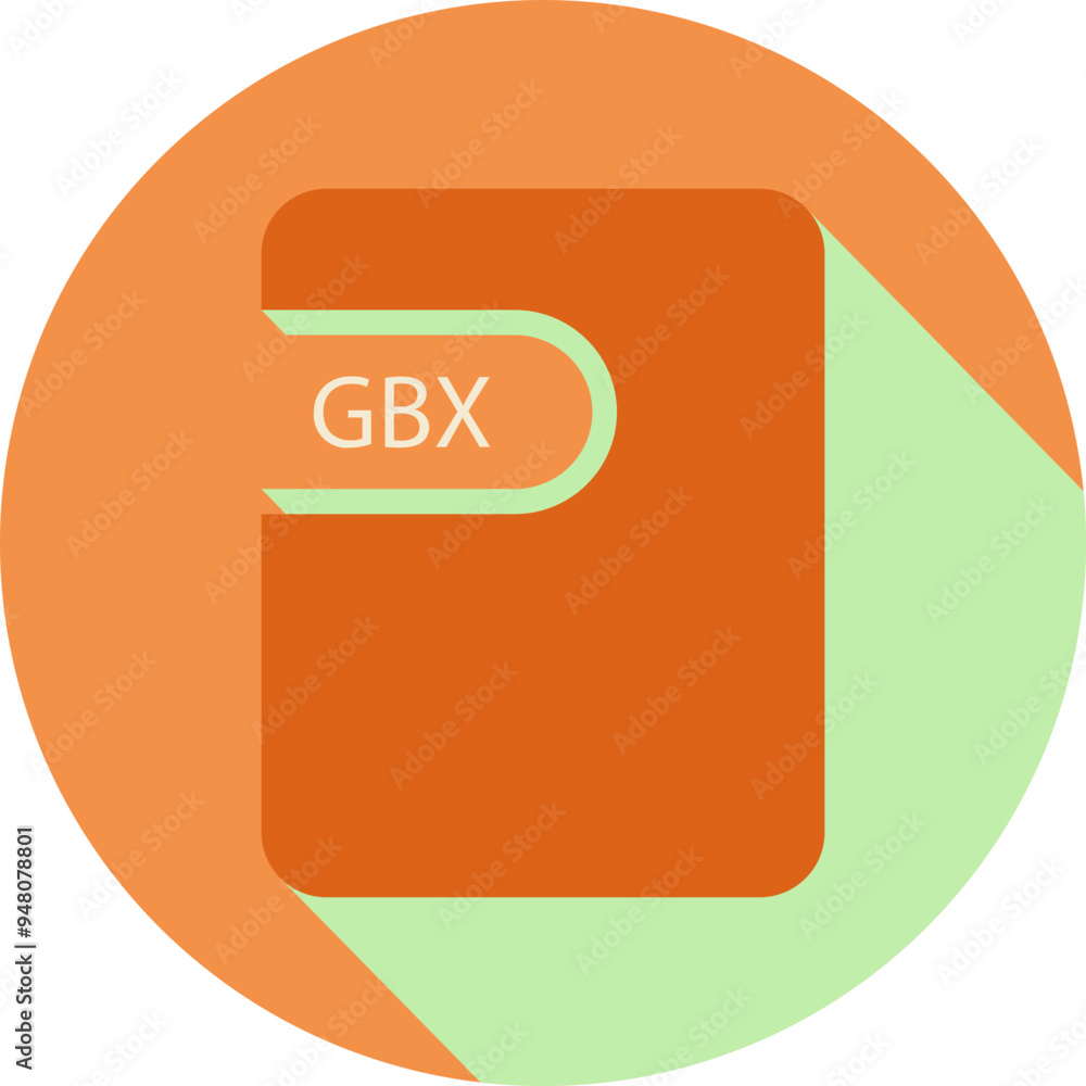 GBX File icon black shadow with rounded corners in circular shape GBX File icon black shadow with rounded corners in circular shape