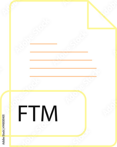 FTM File extension icobn crisp corners thick outline