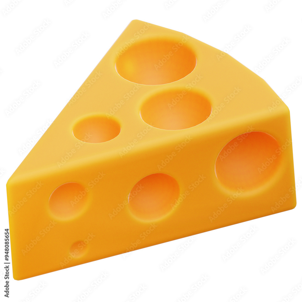 Cheese 3D Icon with Transparent Background PNG File Cheese 3D Icon with Transparent Background PNG File