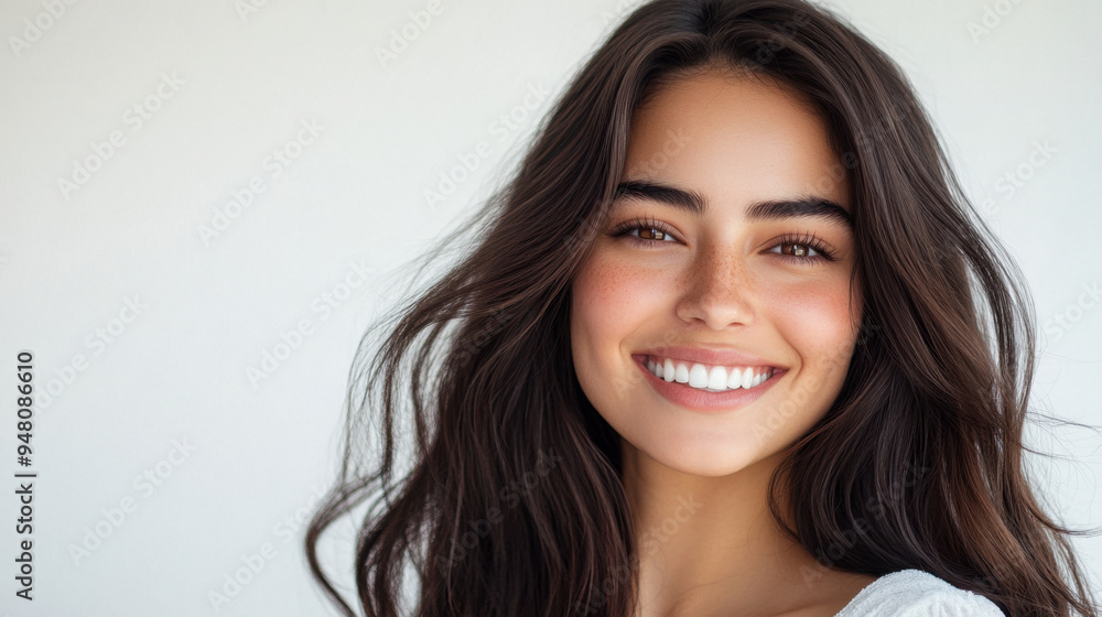 Smiling Woman Portrait. Smiling Woman Portrait.