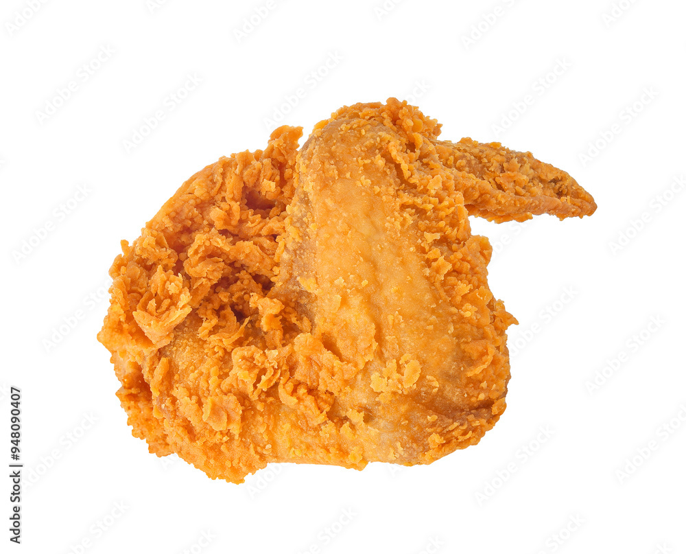 Fried chicken wing isolated on transparent background. PNG Fried chicken wing isolated on transparent background. PNG