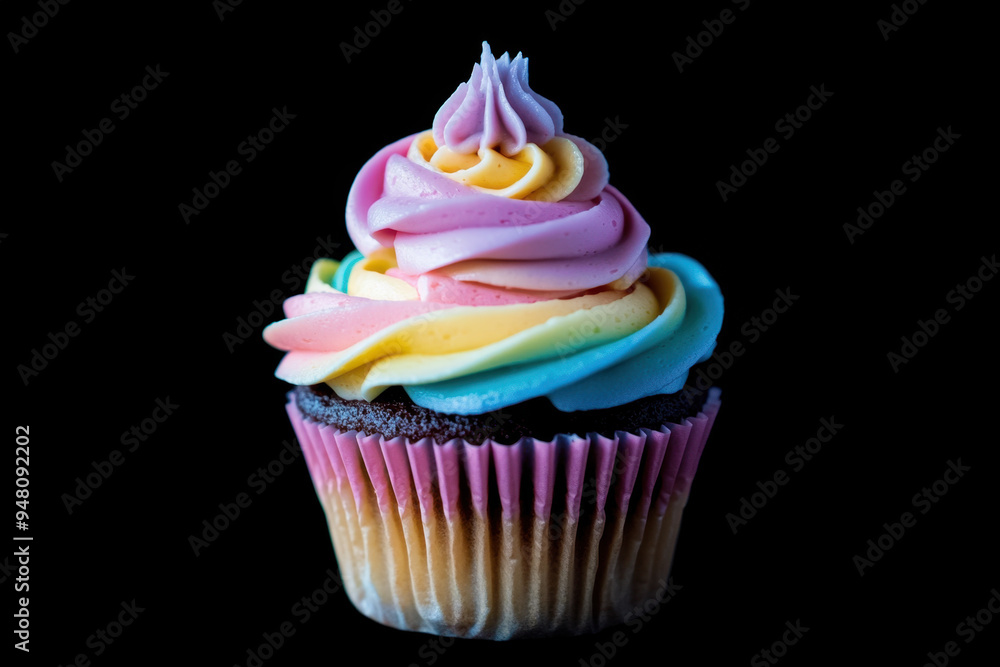 Rainbow Cupcake. Rainbow Cupcake.