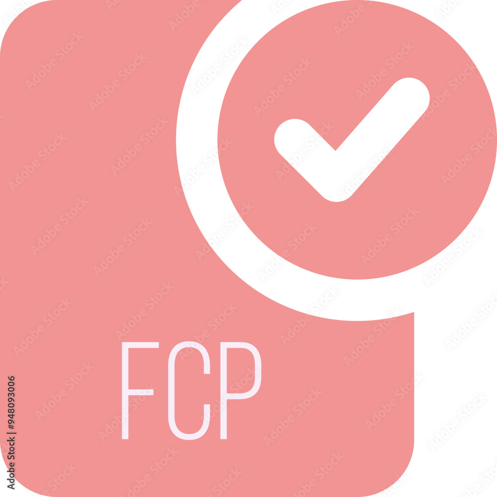 FCP ip file icon with black checked mark FCP ip file icon with black checked mark