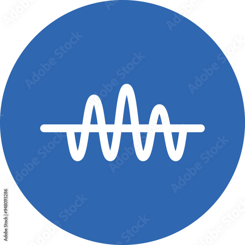 Amplitude glyph circle icon