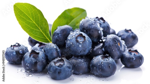 Wallpaper Mural Fresh blueberry isolated over white background. Torontodigital.ca