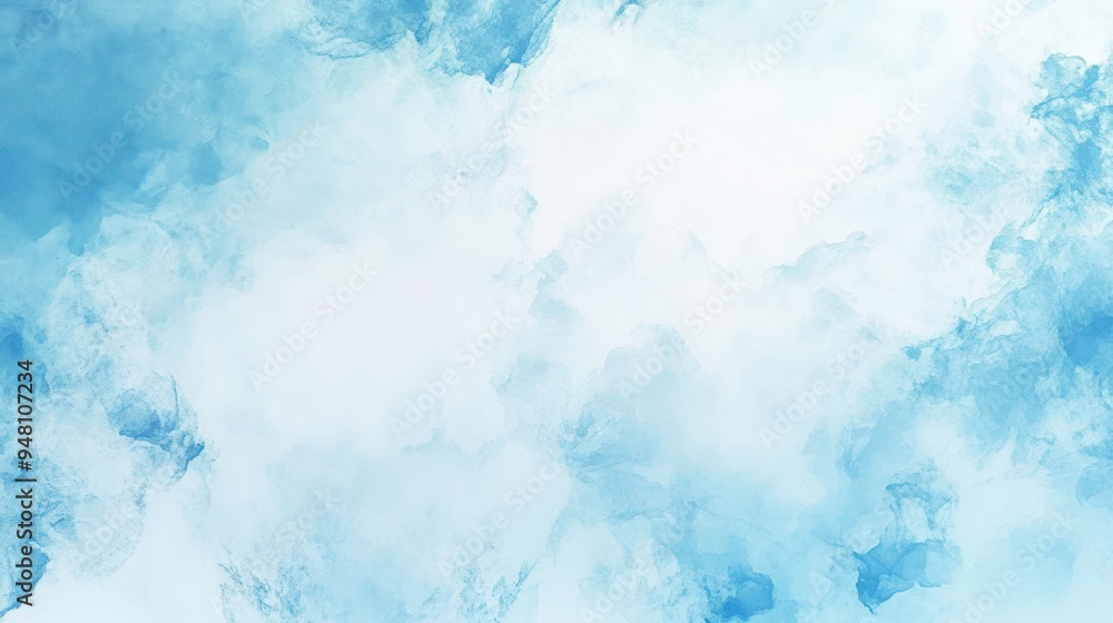 Abstract Watercolor Background with Light Blue and White Color Scheme Abstract Watercolor Background with Light Blue and White Color Scheme