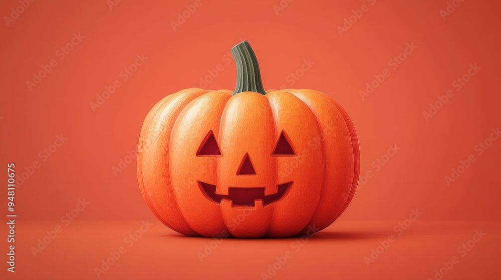 A pumpkin with a smiley face on it A pumpkin with a smiley face on it