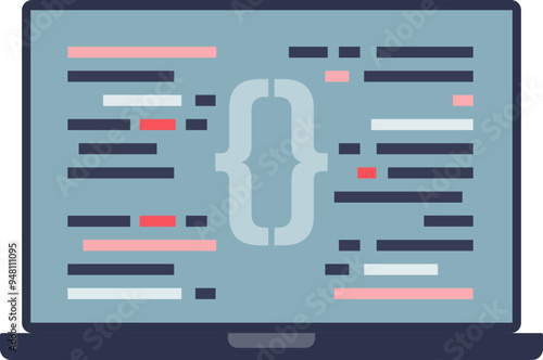 A computer monitor displaying colorful lines of code, symbolizing software development and coding workshops.